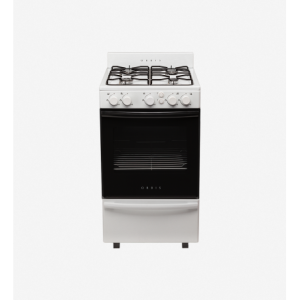 Cocina Orbis 50 cm Blanca 558BC4 Compacta 4 Hornallas con Horno