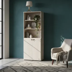 Biblioteca Platinum con Puertas Bajas 530