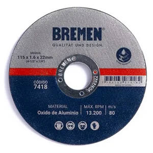 Disco de Corte Bremen 4 1/2” 7418 para Amoladora