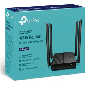 TP-LINK ROUTER 4 ANTENAS ARCHER C64 AC1200 MESH DUAL BA