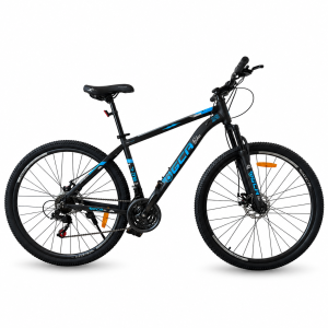 Bicicleta Zeus Mountain Bike Rodado 29 21 Velocidades Negra y Azul