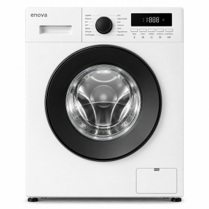Lavarropas Enova LE08F12BL 8 Kg Inverter Carga Frontal 1400 RPM 16 Programas Blanco