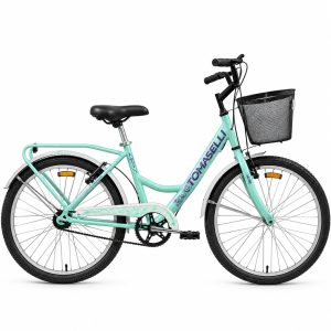 Bicicleta Tomaselli Lady Rodado 24 con Canasto y Portaequipaje