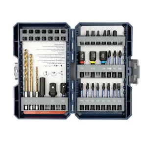 Juego de Mechas y Puntas de Impacto Bremen 7877 de 40 Piezas con Estuche