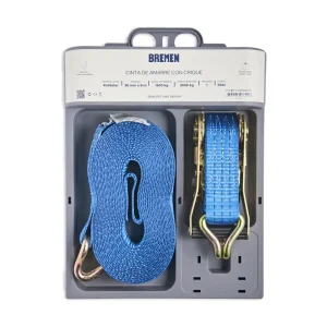 Cinta de Amarre Bremen 7692 con Crique 8 Metros x 38 mm