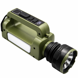 Linterna Solar Recargable CH-23063-S con Luz LED Lateral y Manija Portátil