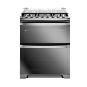 Cocina Electrolux F5EDM con Doble Horno a Gas y Terminación Inoxidable